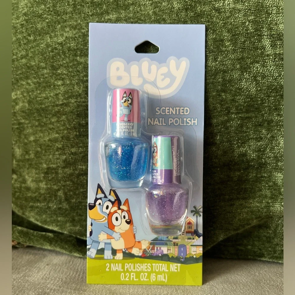 Disney Bluey scented nail polish set of 2 NWT